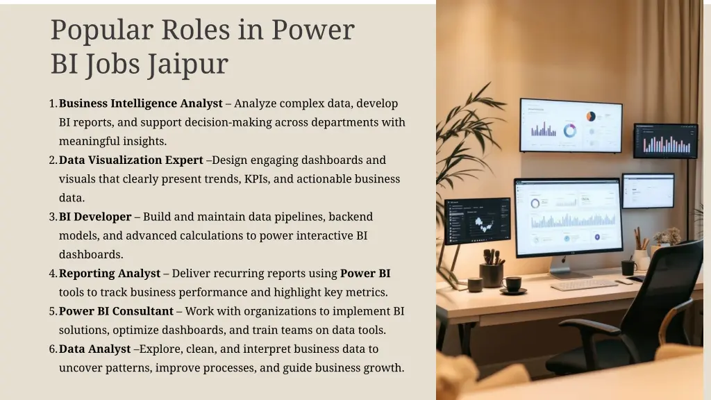 popular roles in power bi jobs jaipur