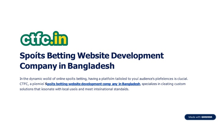 spo ts betting website development company