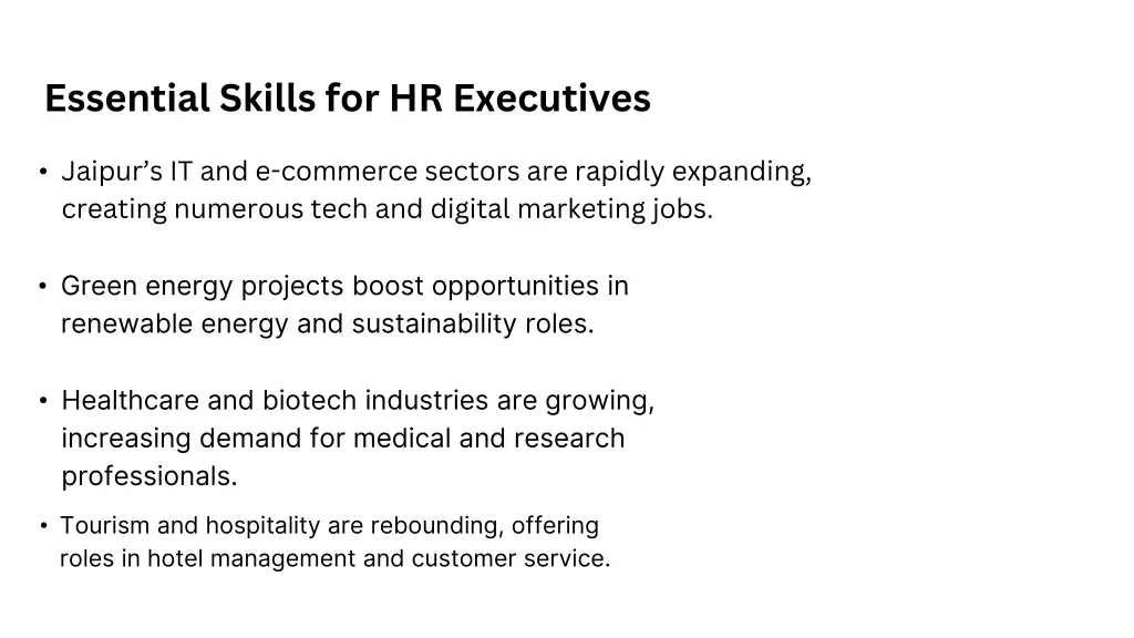essential skills for hr executives