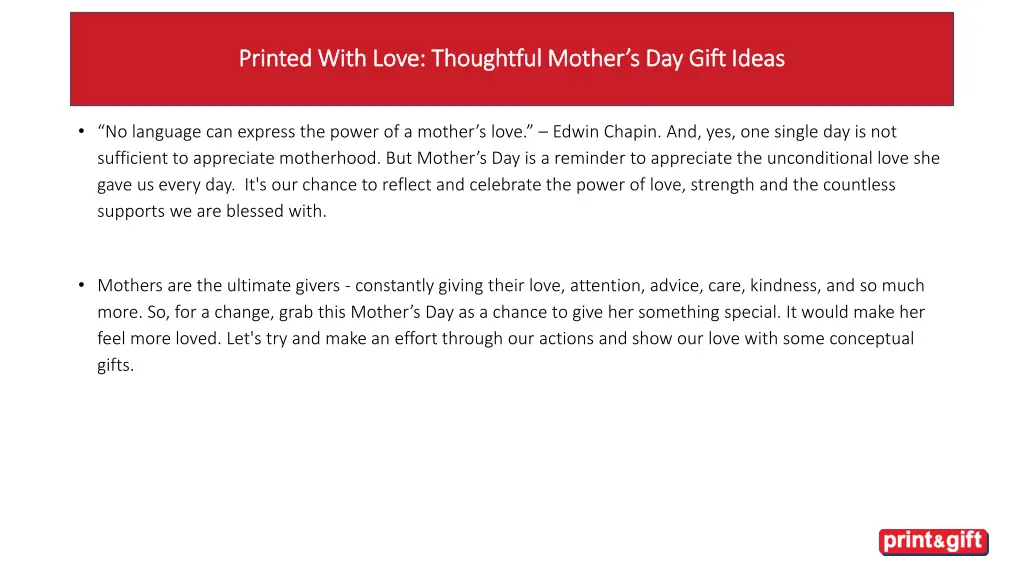 printed with love thoughtful mother s day gift 1