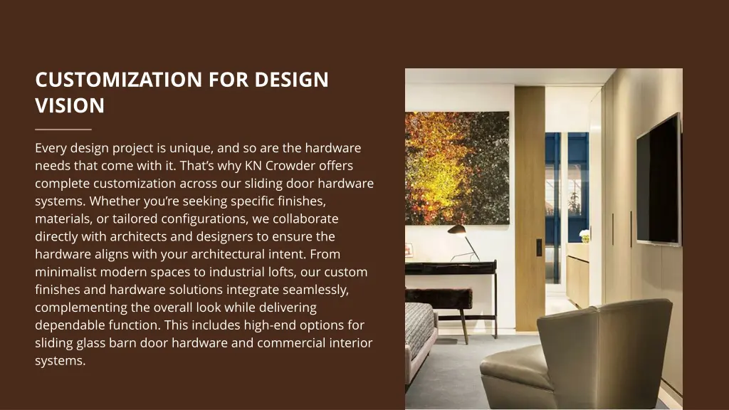 customization for design vision