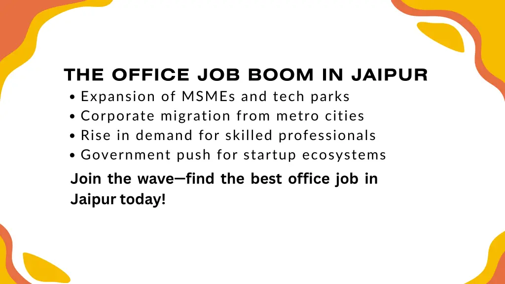 the office job boom in jaipur expansion of msmes