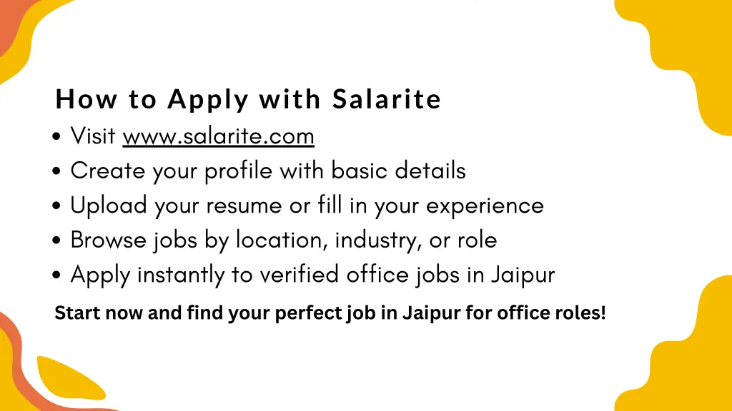 how to apply with salarite visit www salarite