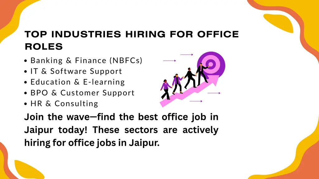 top industries hiring for office roles