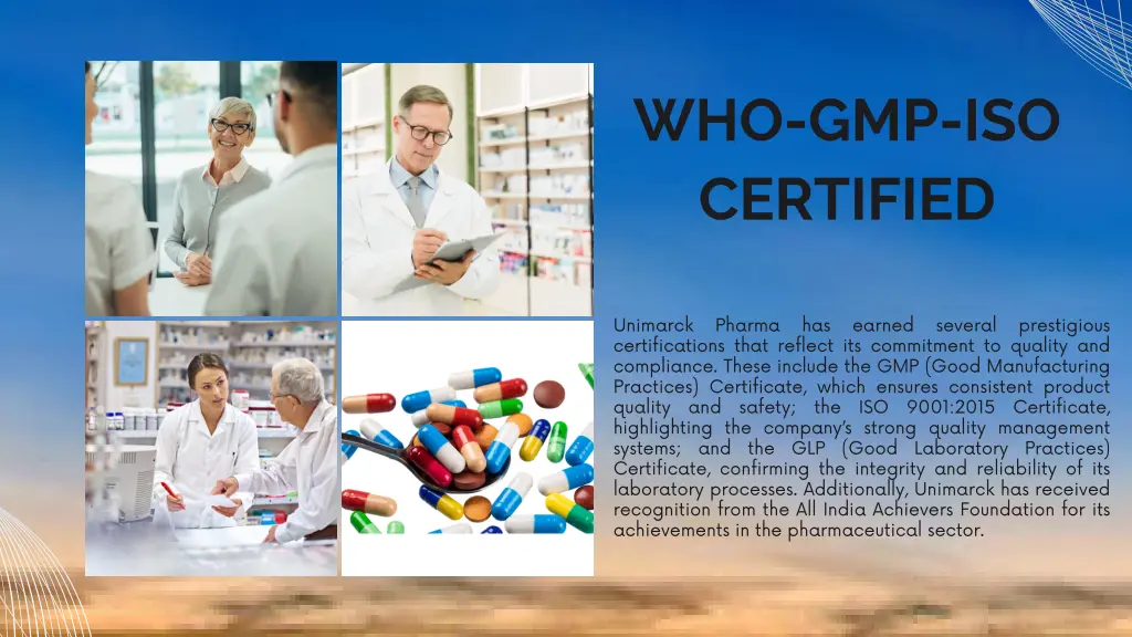 who gmp iso certified