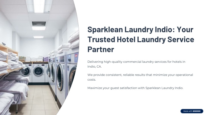sparklean laundry indio your trusted hotel