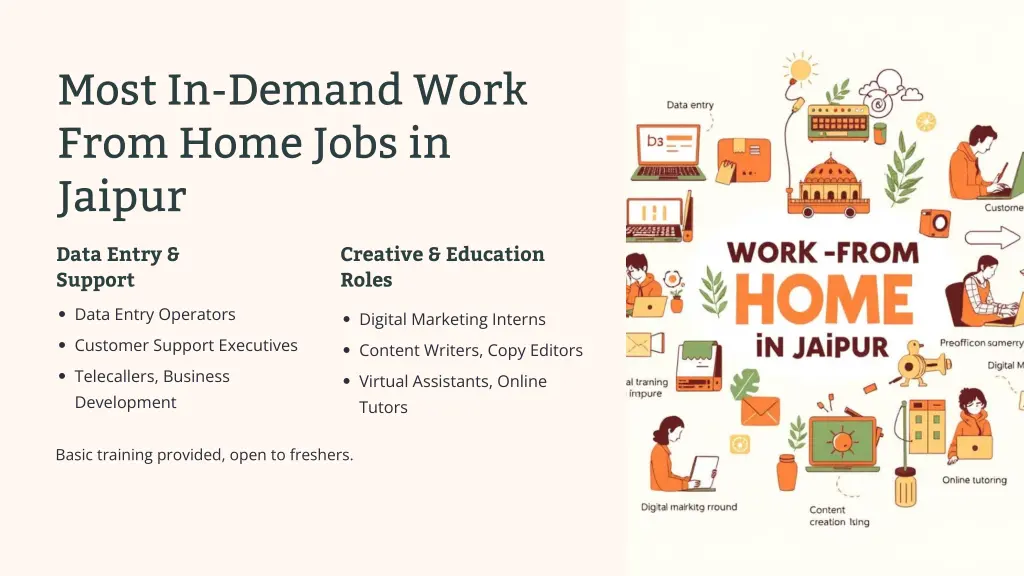 most in demand work from home jobs in jaipur