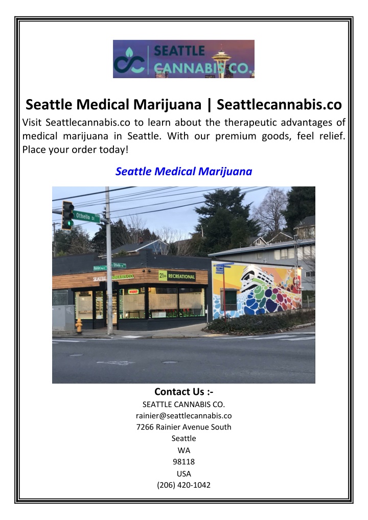 seattle medical marijuana seattlecannabis