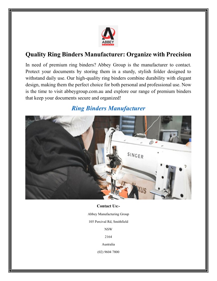 quality ring binders manufacturer organize with