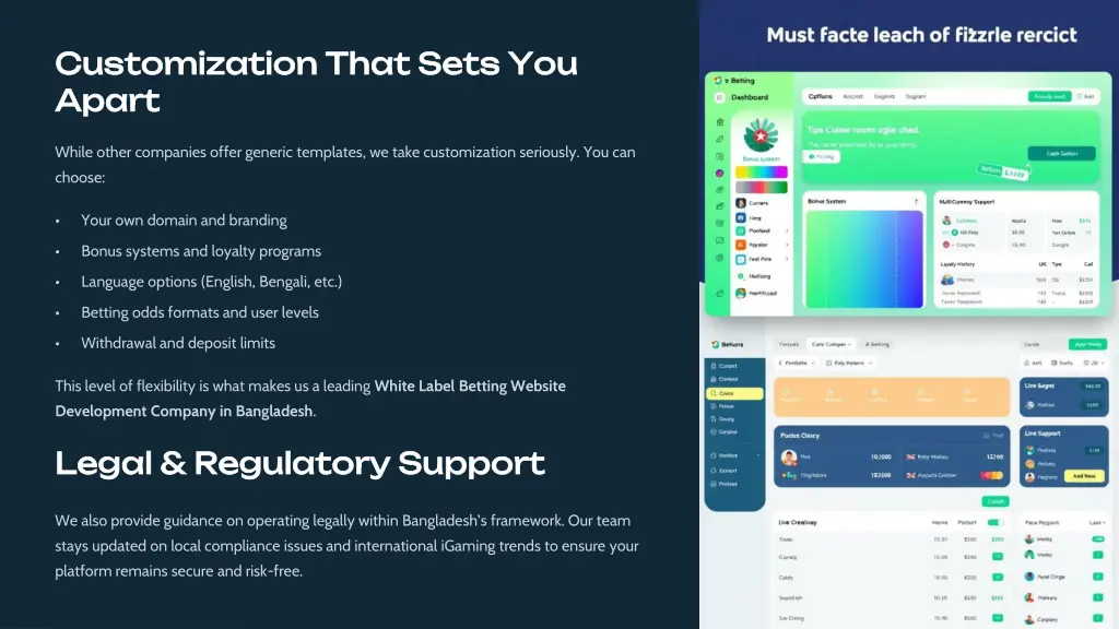 customization that sets you customization that