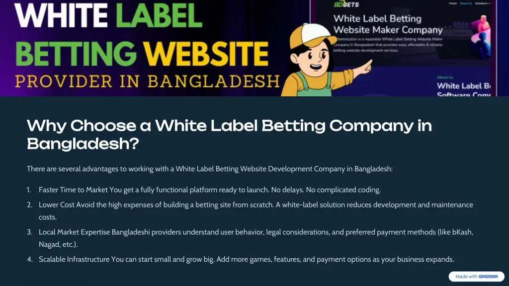 why choose a white label betting company