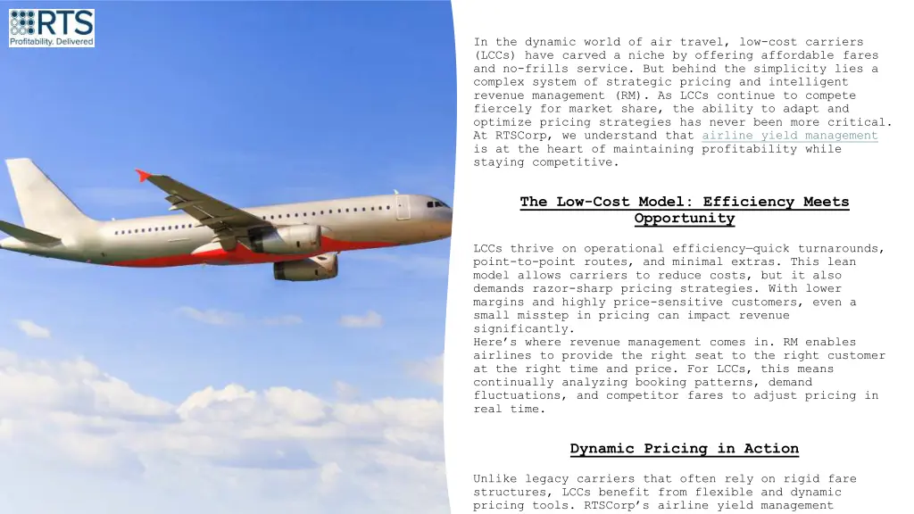 in the dynamic world of air travel low cost