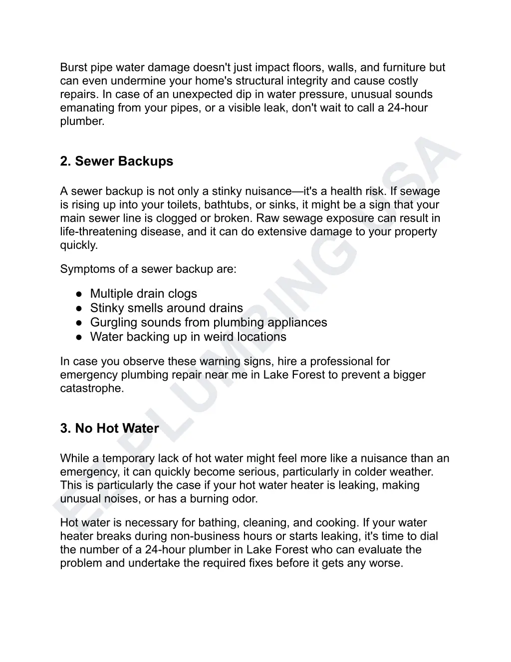 burst pipe water damage doesn t just impact