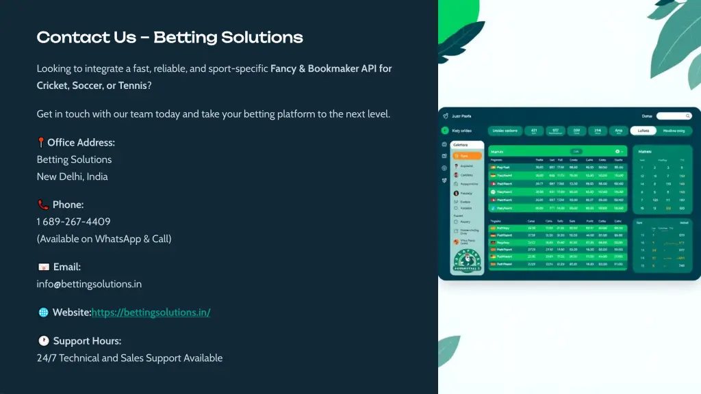 contact us contact us betting solutions betting