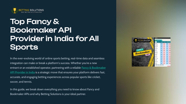 top fancy top fancy bookmaker api bookmaker