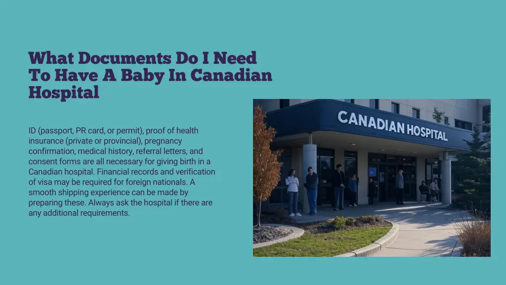 what documents do i need to have a baby