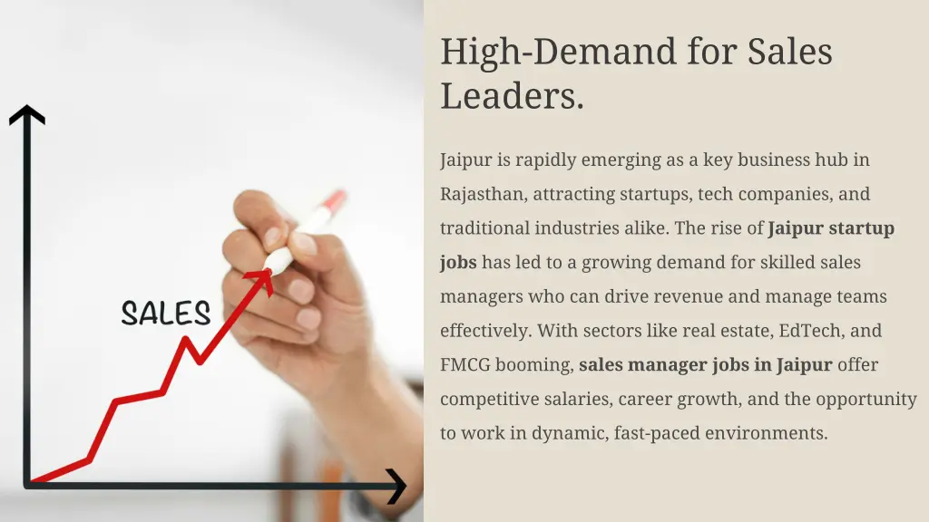 high demand for sales leaders