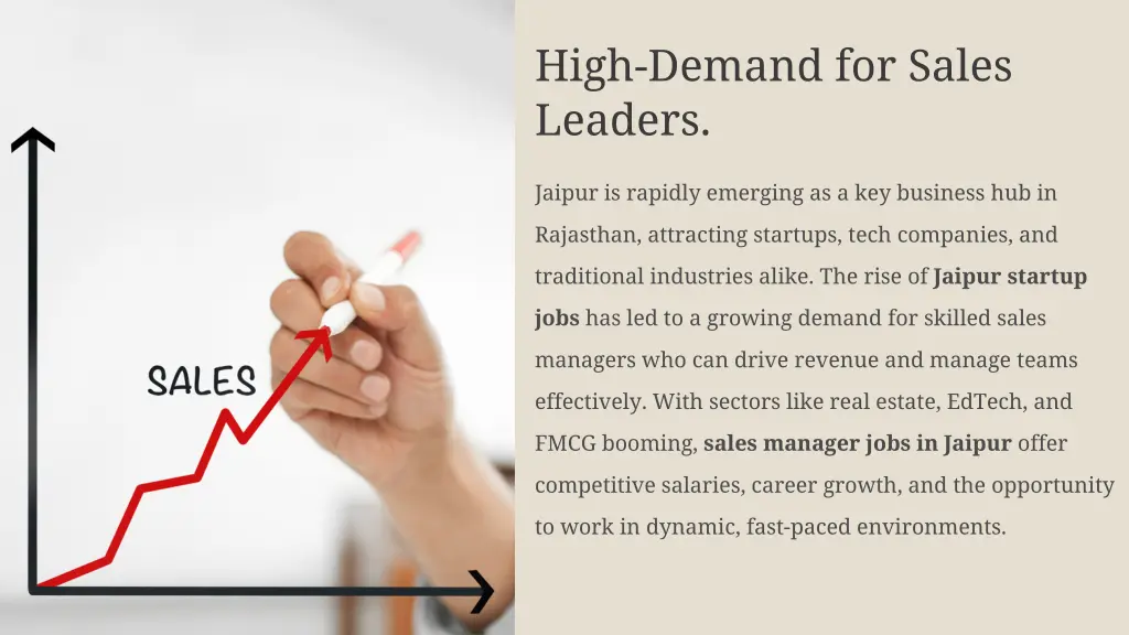 high demand for sales leaders