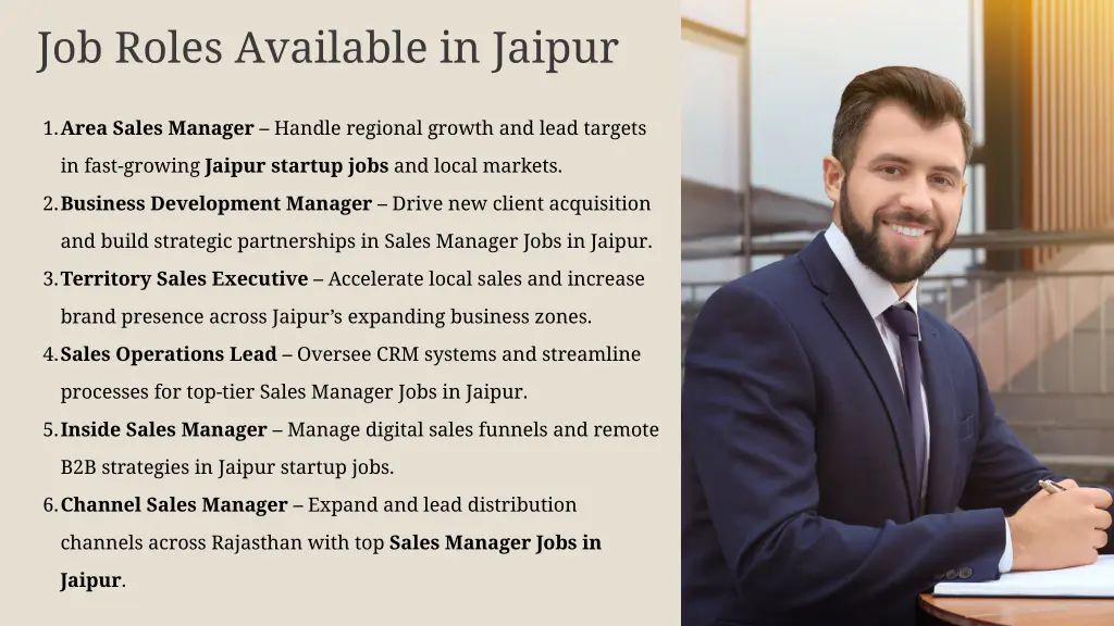 job roles available in jaipur