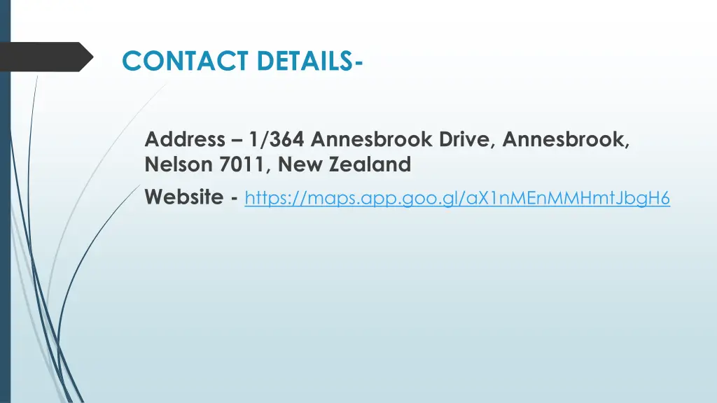 contact details