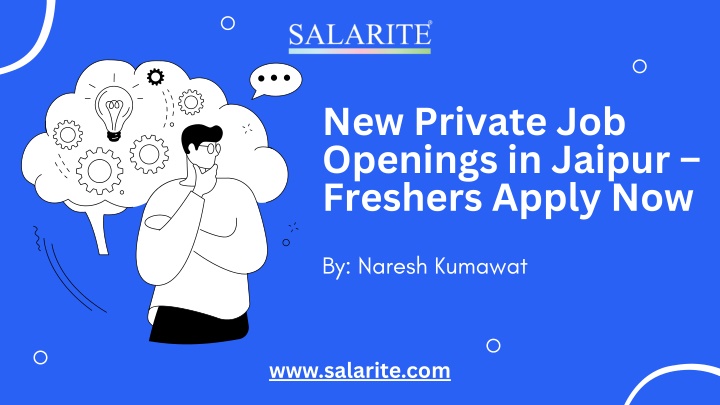 new private job openings in jaipur freshers apply