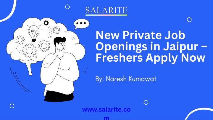 new private job openings in jaipur freshers apply