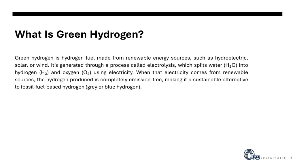 what is green hydrogen