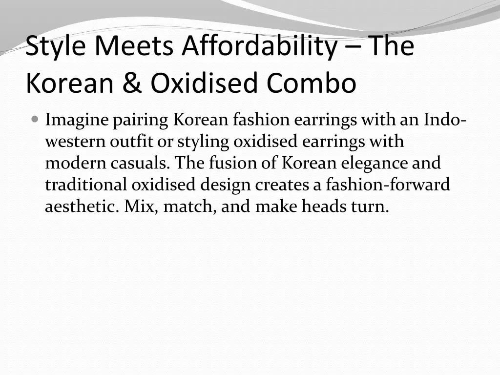 style meets affordability the korean oxidised