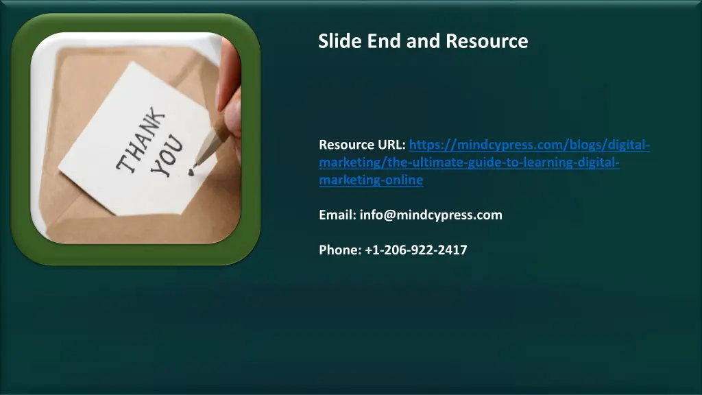 slide end and resource