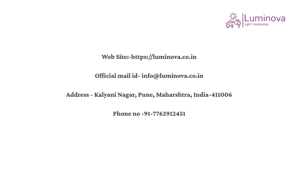 web site https luminova co in