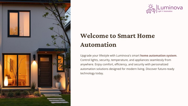 welcome to smart home automation
