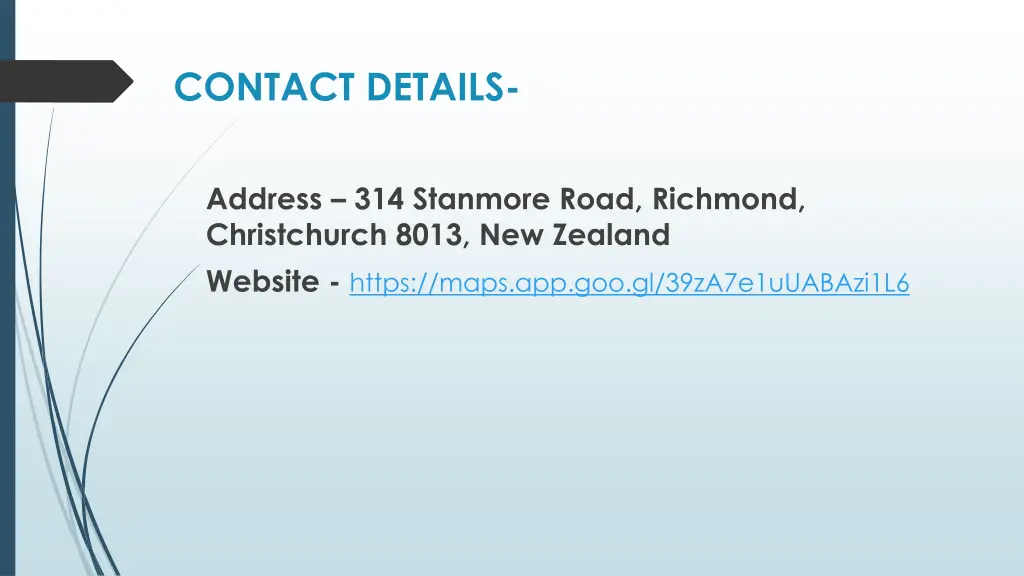 contact details