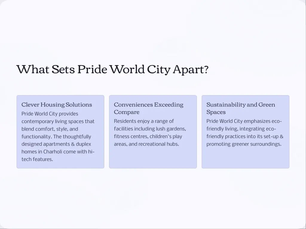 what sets pride world city apart