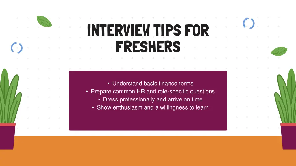 interview tips for freshers