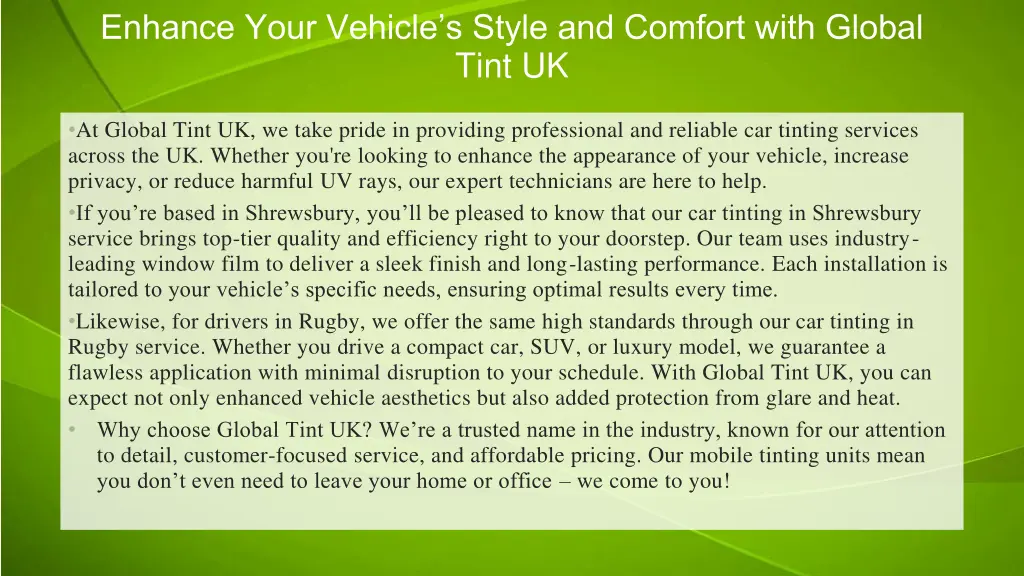 enhance your vehicle s style and comfort with