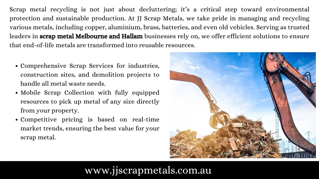 scrap metal recycling is not just about