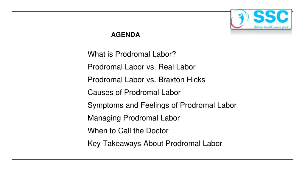 agenda