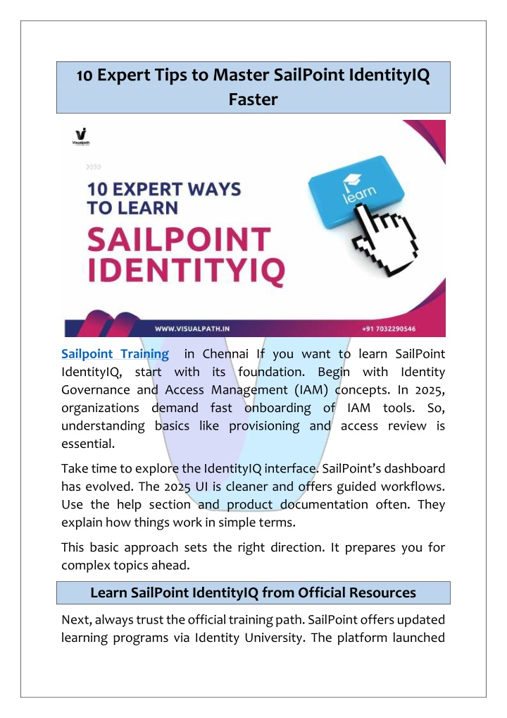 10 expert tips to master sailpoint identityiq