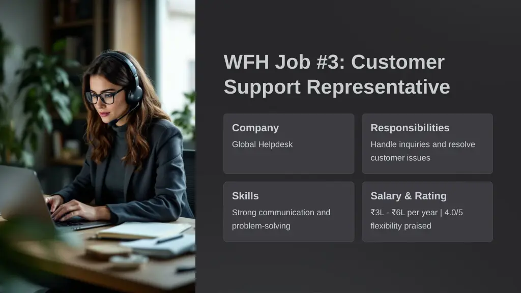 wfh job 3 customer support representative