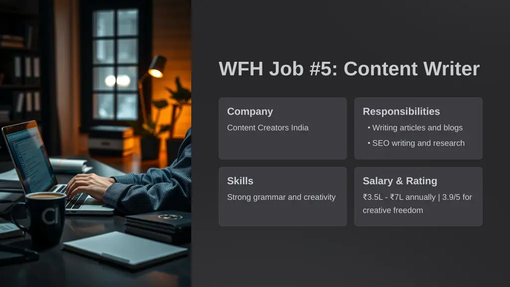 wfh job 5 content writer