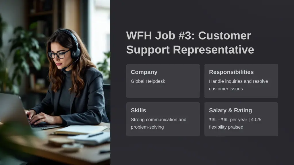 wfh job 3 customer support representative