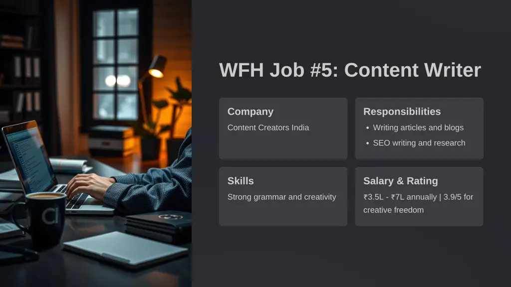 wfh job 5 content writer