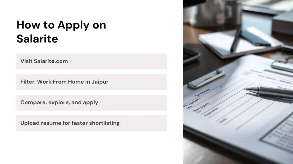 how to apply on salarite