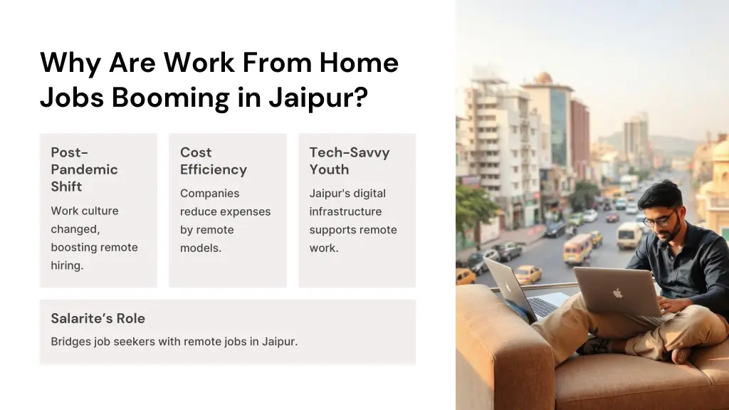 why are work from home jobs booming in jaipur