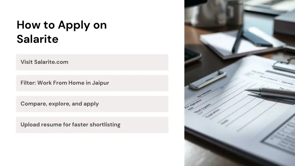 how to apply on salarite