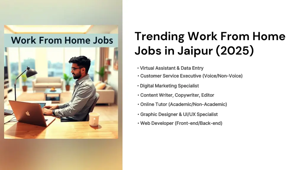 trending work from home jobs in jaipur 2025