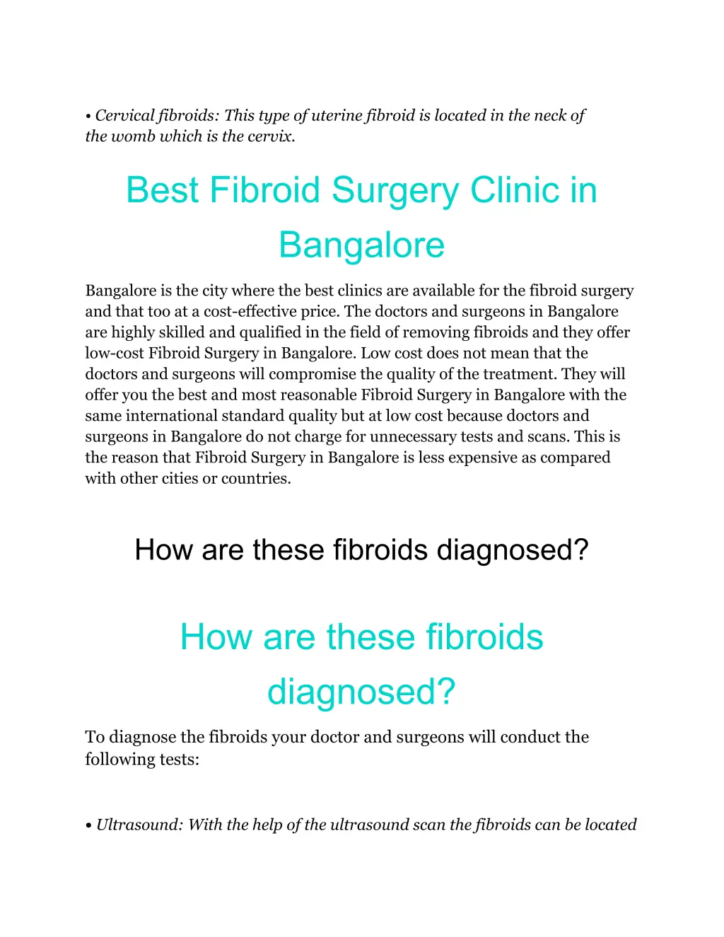 cervical fibroids this type of uterine fibroid
