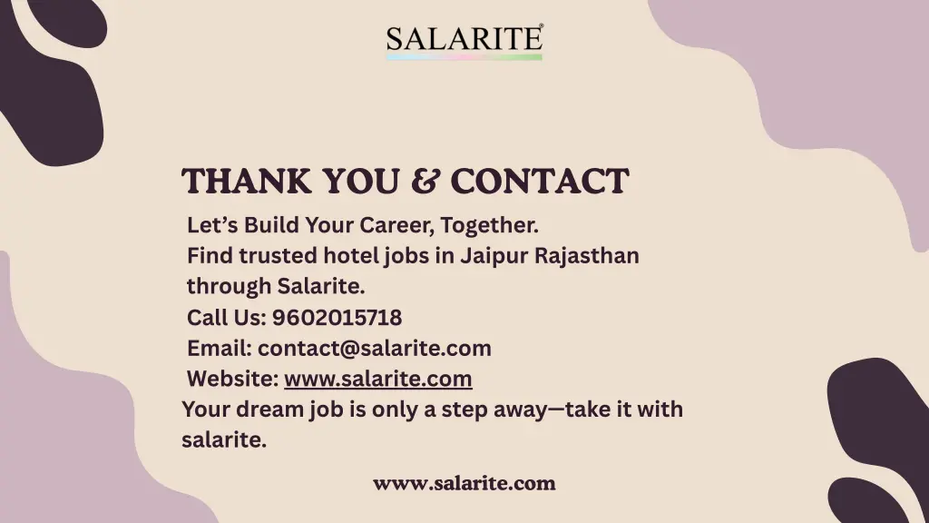 thank you contact let s build your career