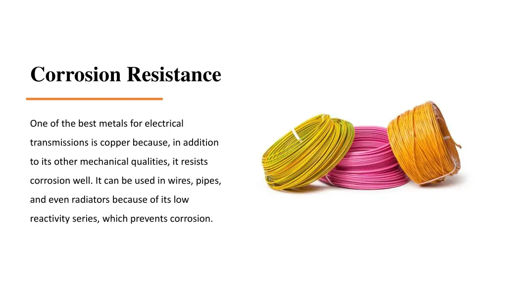 corrosion resistance