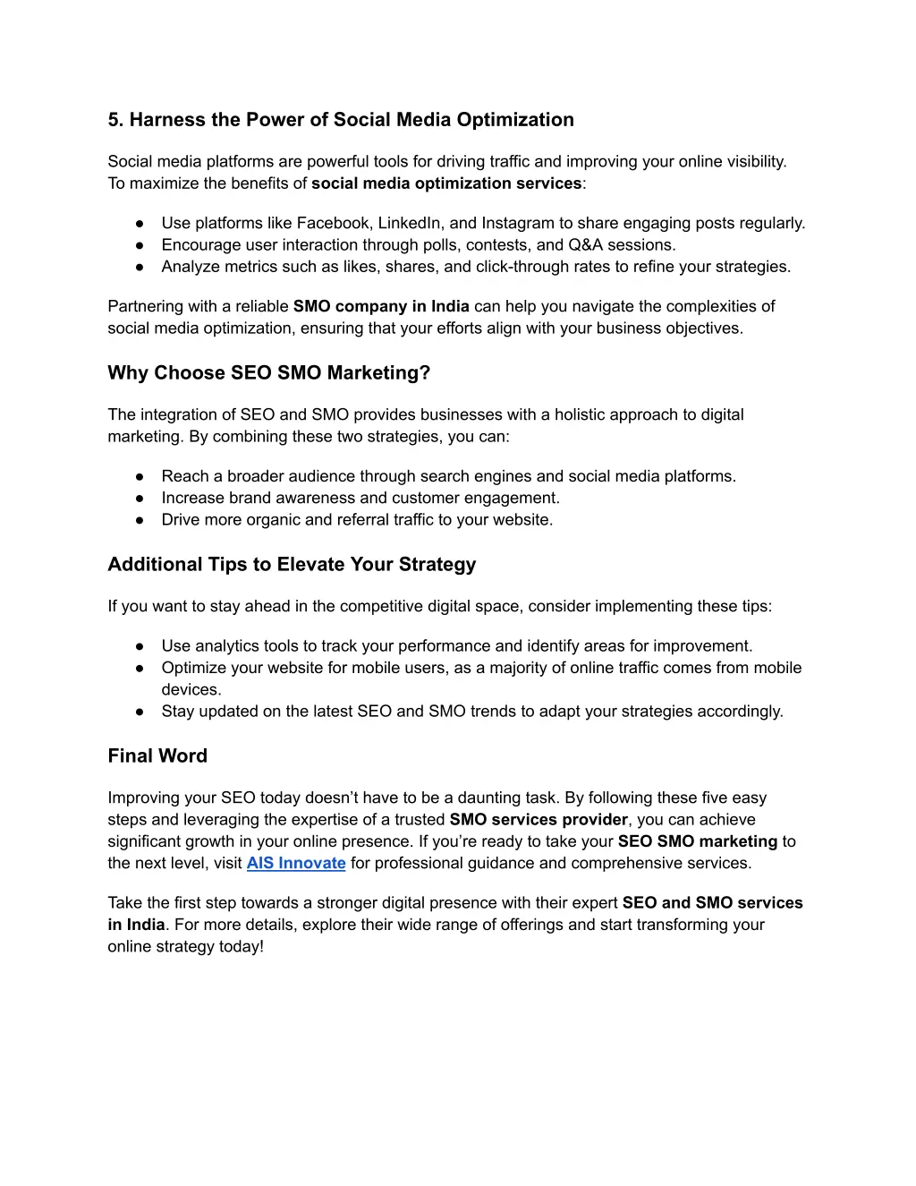 5 harness the power of social media optimization